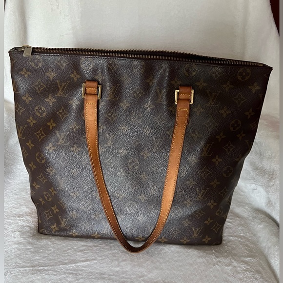 LOUIS VUITTON Monogram Cabas Mezzo Tote Bag - AUTHENTIC And BEAUTIFUL! - Picture 3 of 15